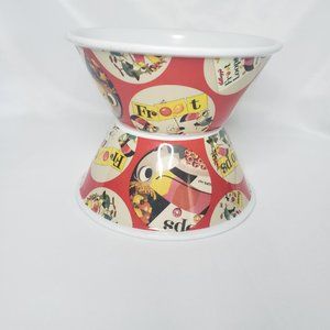 Kellog's Fruit Loop Cereal Bowls (2 only)